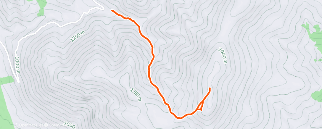 Map of the activity, Morning Trail Run