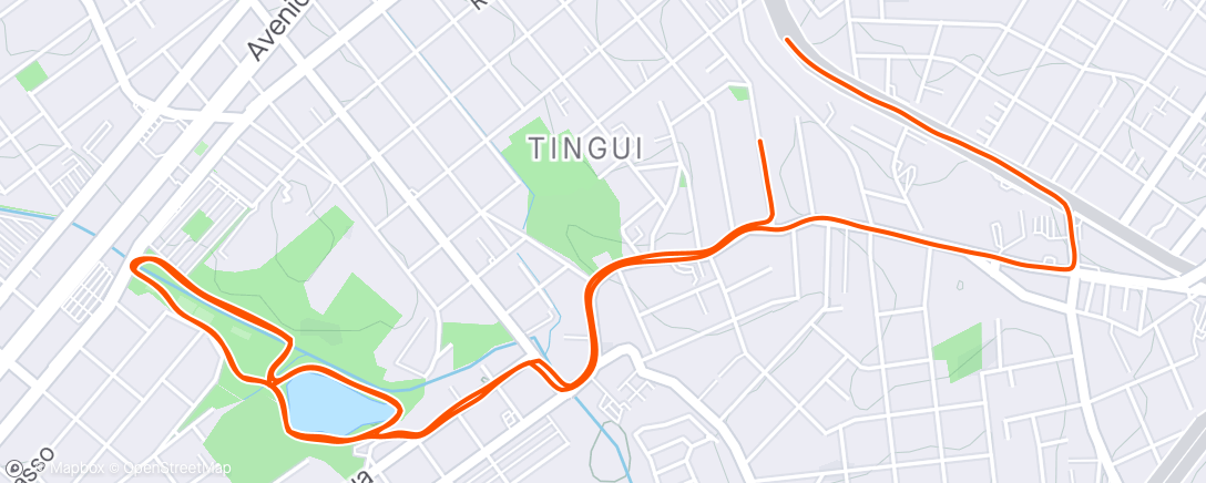 Map of the activity, Run 2