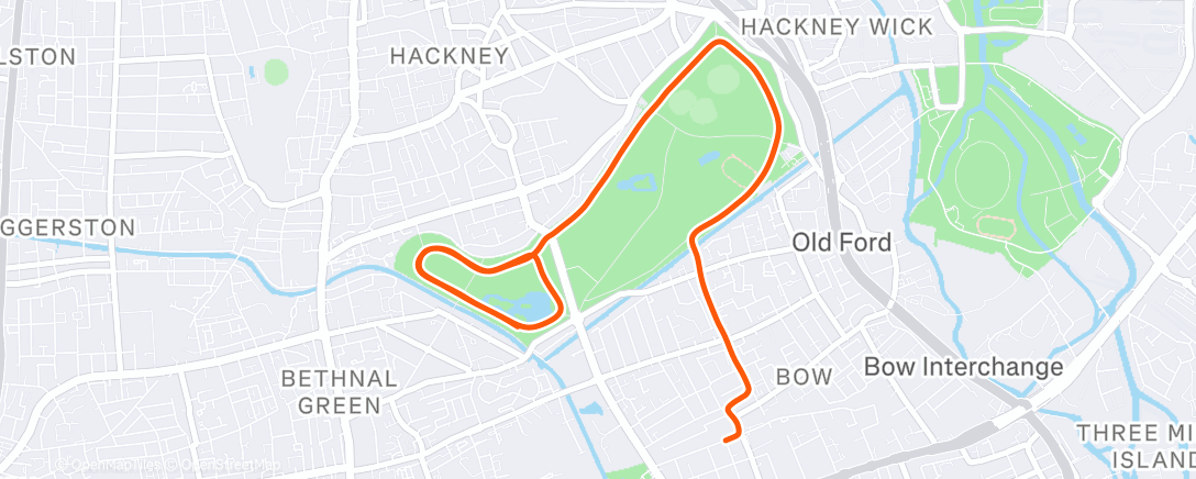 Mapa de la actividad (Tempo 5k)