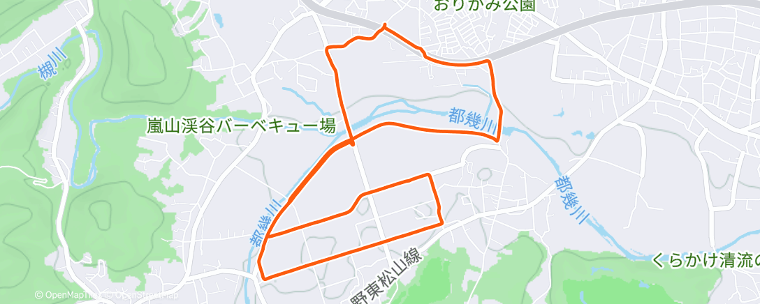 Peta aktivitas, 朝のランニング