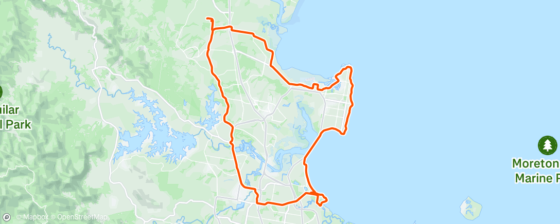 Map of the activity, Morning Ride