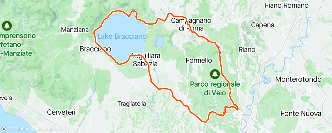 アクティビティ「Al lago con Fabrizio 😎💪🥰」の地図