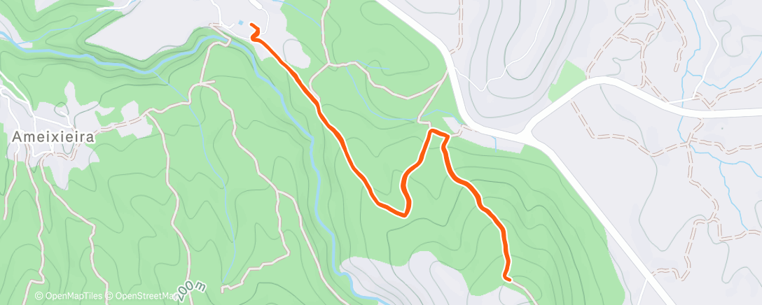 Map of the activity, Morning Trail Run