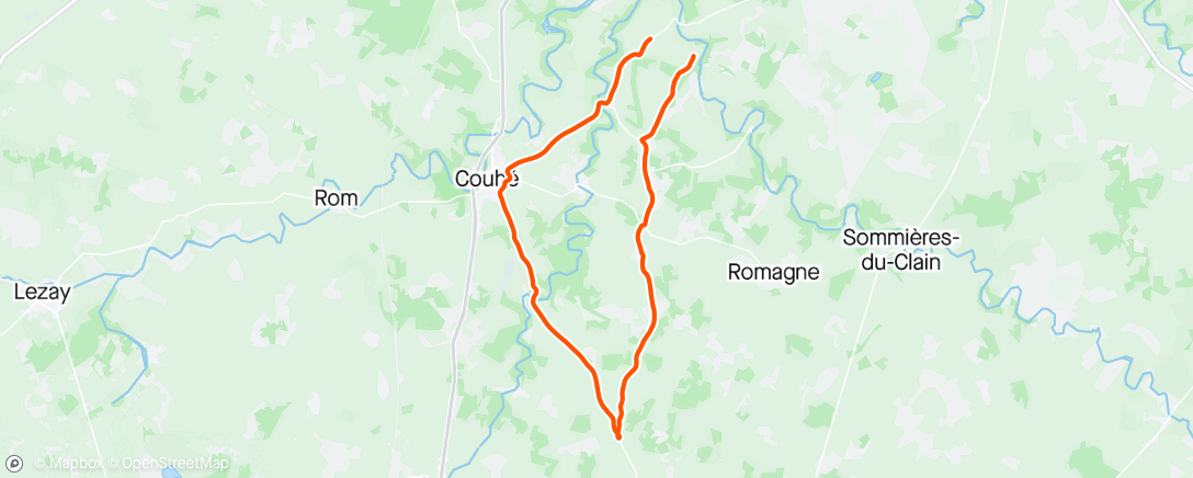 Mapa de la actividad, Sortie vélo dans l'après-midi