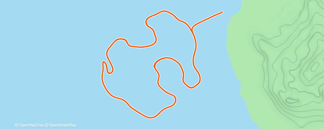 Map of the activity, Zwift - Volcano Circuit in Watopia