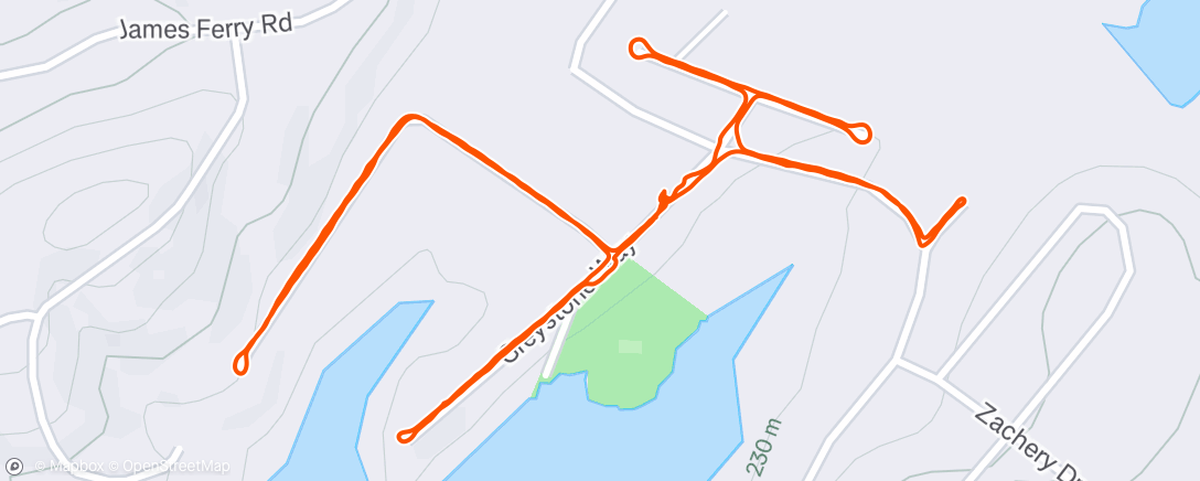 Map of the activity, Morning Walk