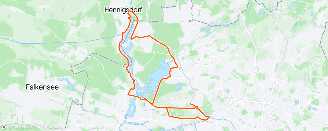 Map of the activity, Wasserstadt, Havel, Tegel