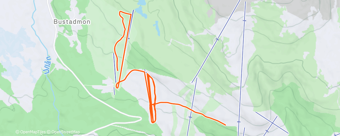 Map of the activity, Morning Alpine Ski