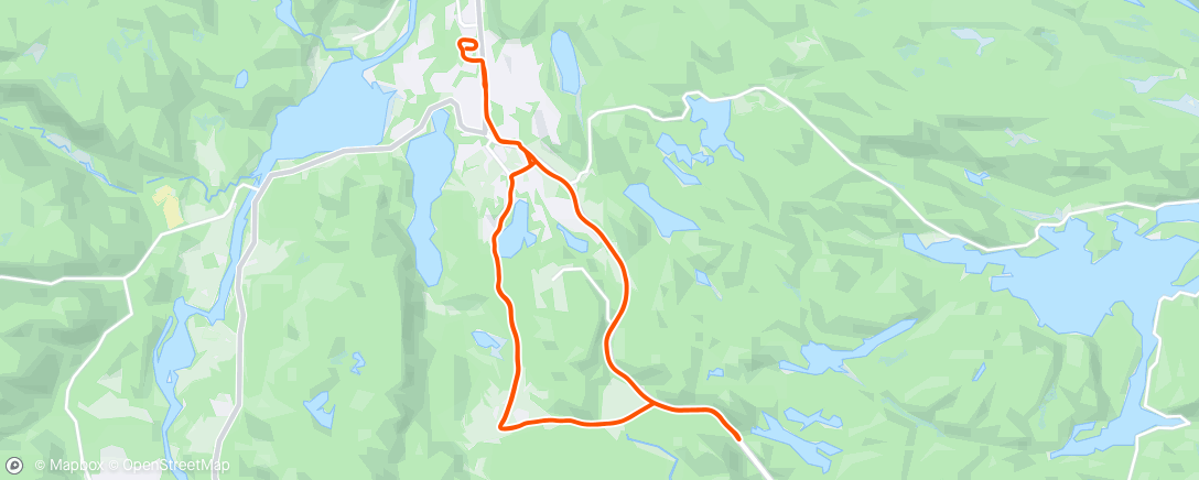 Map of the activity, Test av NM løypa