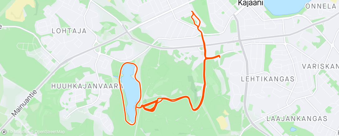 Map of the activity, 2/6*3'🏔+2km