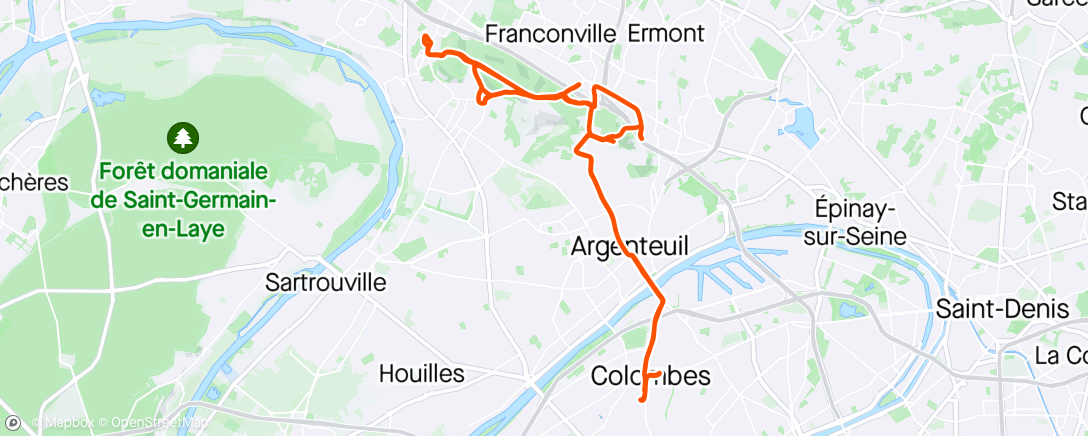 Map of the activity, Les knights riders
