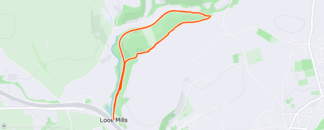 Map of the activity, Morning Run