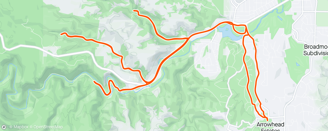 Map of the activity, Canyons