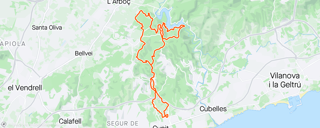 Mappa dell'attività Evening E-Mountain Bike Ride