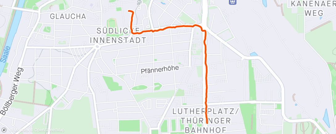 Map of the activity, Von Halle nach Frankfurt (5,4 km / 314 km) #2