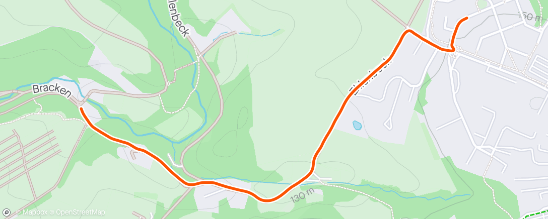 Map of the activity, Einstufungszest 10km