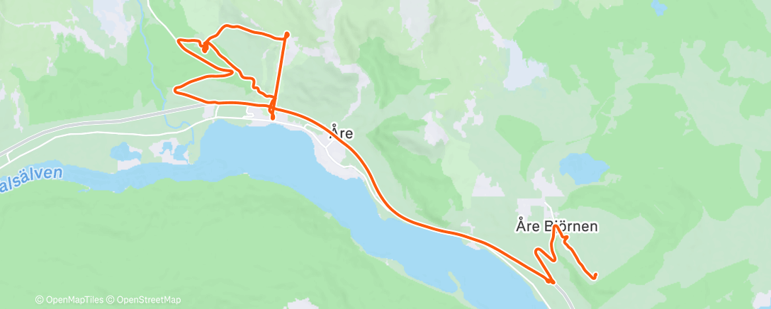 Map of the activity, Lunch Run