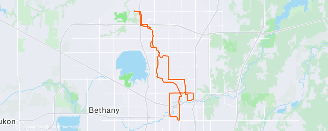 Map of the activity, Morning Ride