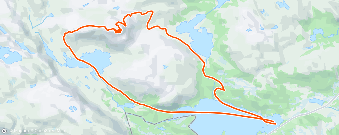 Map of the activity, Vårtur til Sæsnuten