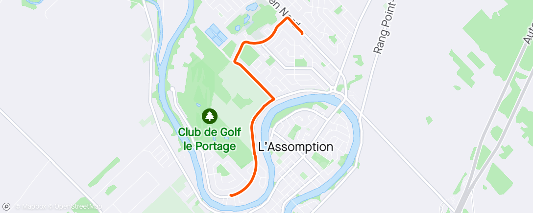 Mapa da atividade, ROUTE - Course à Pied