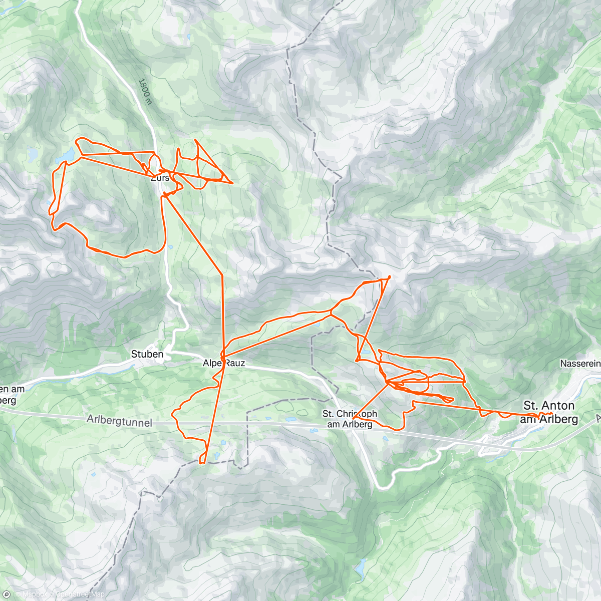 Map of the activity, #138-25  //  St. Anton 🇦🇹  //  Alpine Ski #25