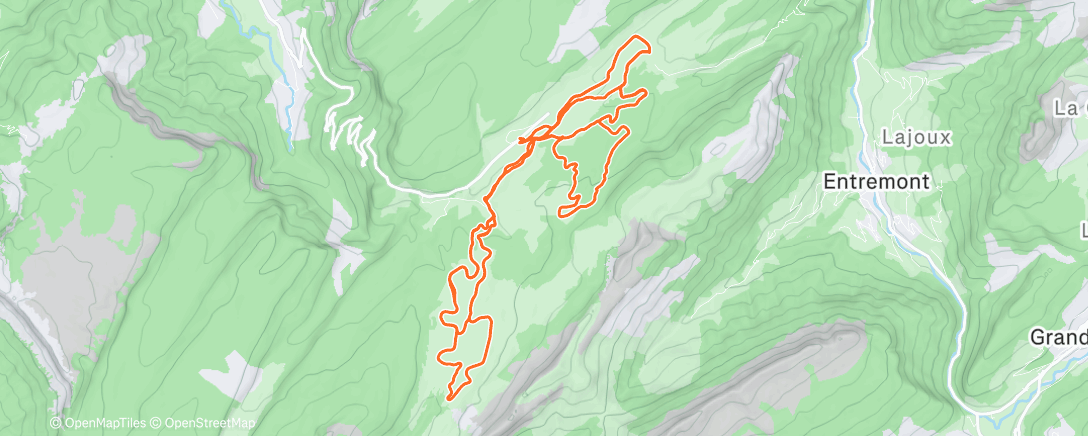 Map of the activity, Première sortie ski au plateau des Glières 🤩
