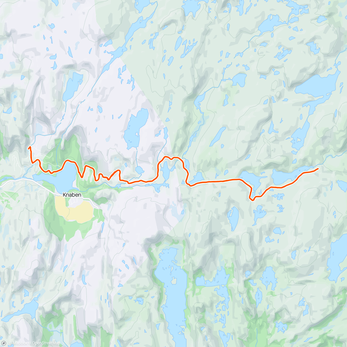 Map of the activity, Knaberøysa i ymse vær