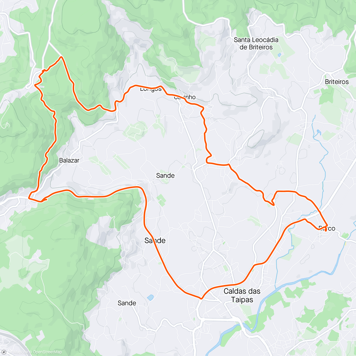 Map of the activity, Rampa da Falperra 2024 🏎️