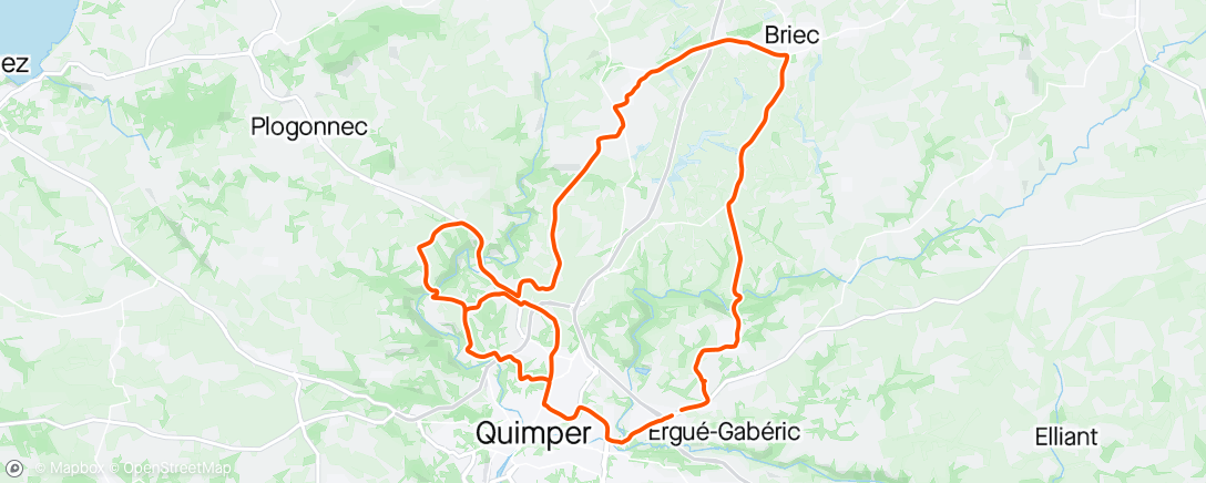 Map of the activity, 🔜 Tour du Finistère / Boucles de l'Aulne