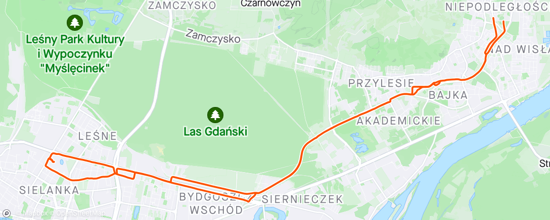 Map of the activity, Stadion Ride