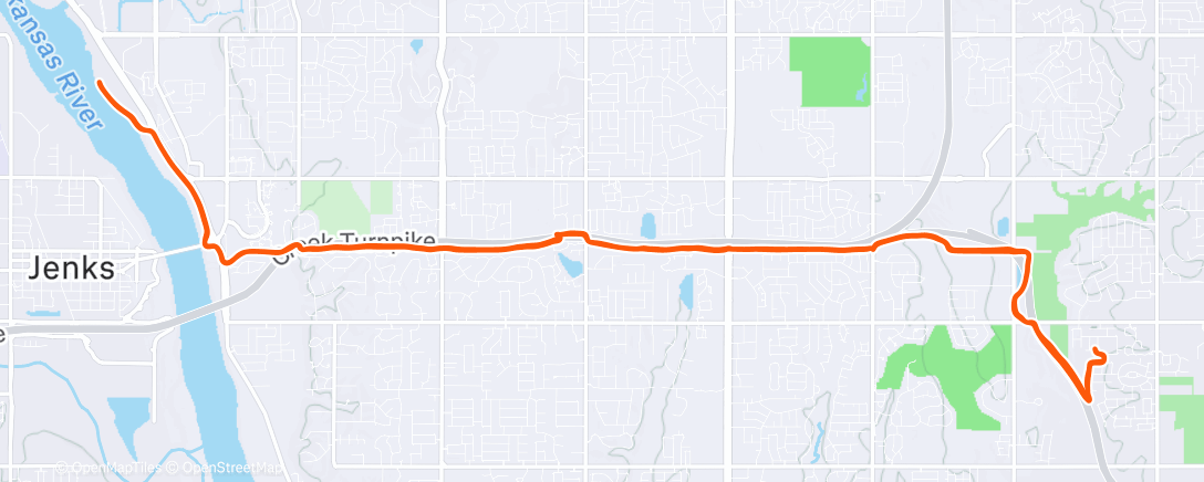 Map of the activity, Lunch Ride