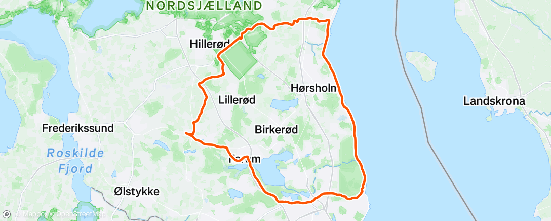 Map of the activity, Afternoon Ride