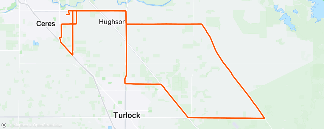 Map of the activity, Morning Ride
