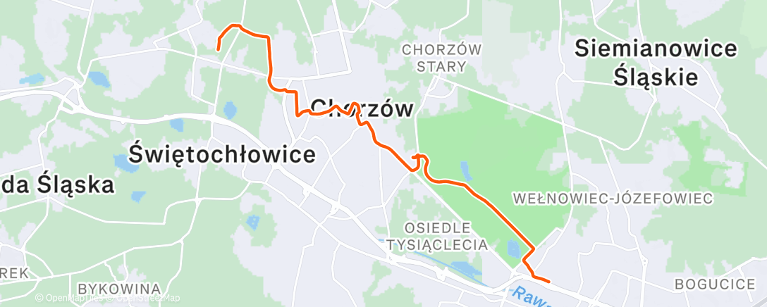 Карта физической активности (Evening Ride I)