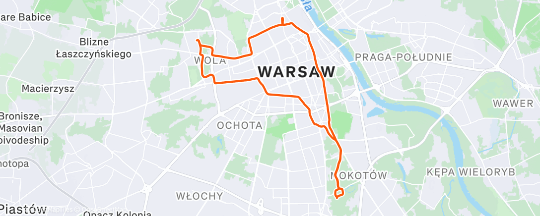 Map of the activity, Morning Gravel Ride