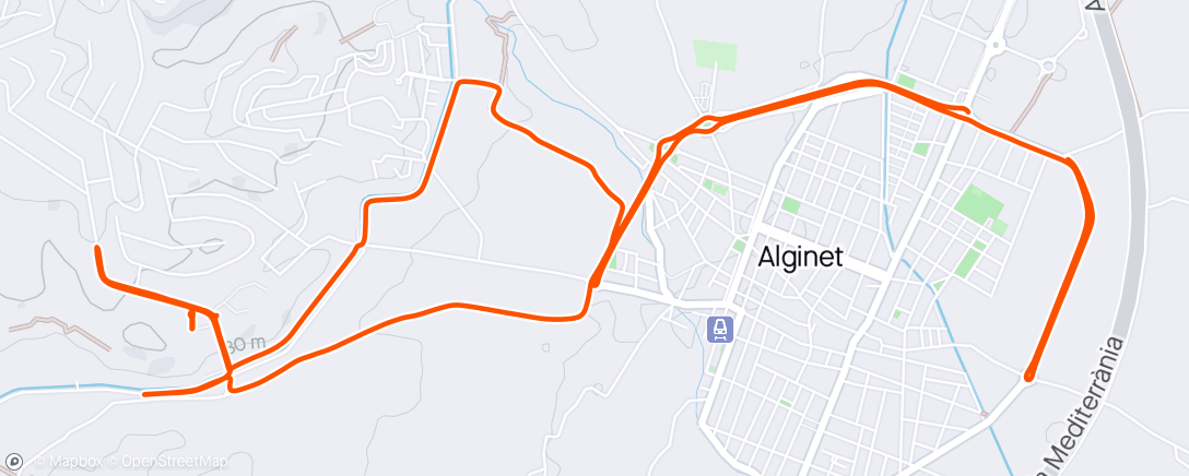Map of the activity, Alginet