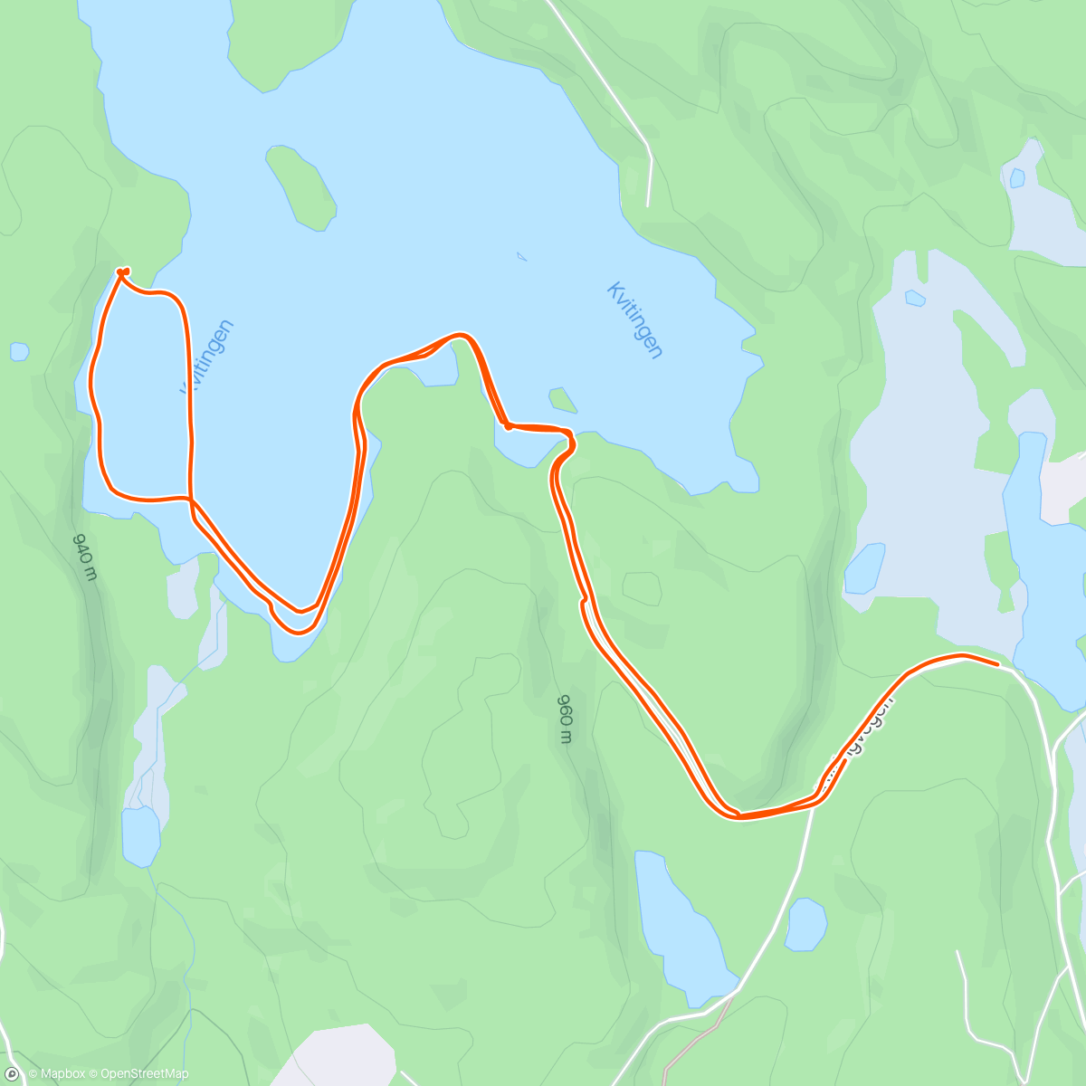Карта физической активности (1. mai-tog i Valdres med Theo, farmor og farmor)