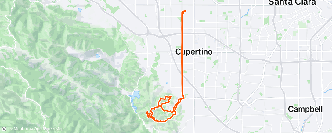 Map of the activity, Afternoon Ride