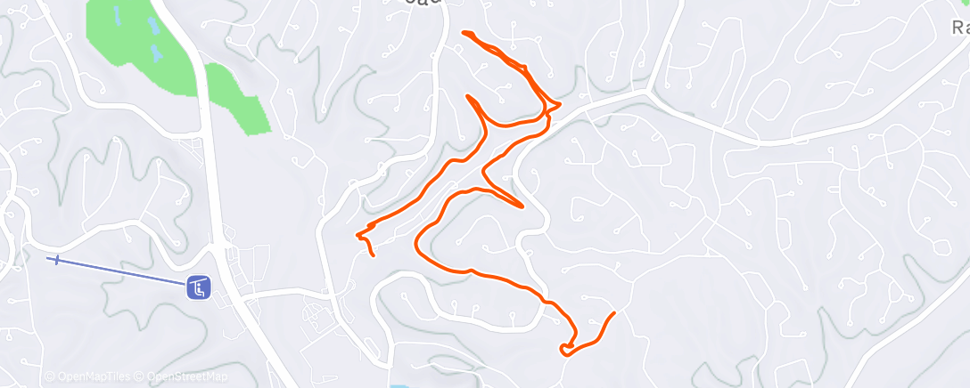 Карта физической активности (Afternoon Run)