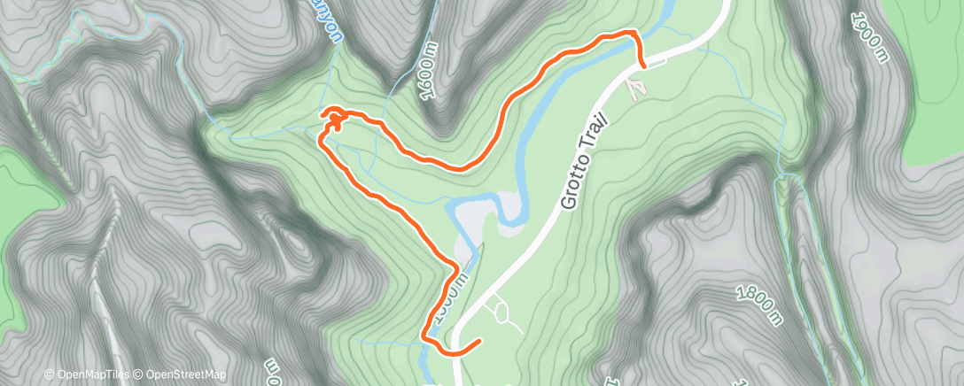 Map of the activity, Afternoon Walk