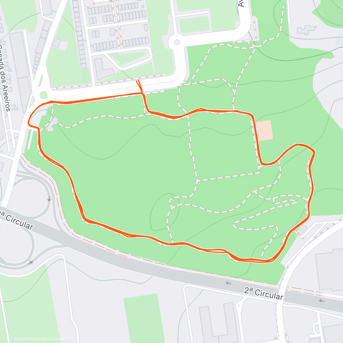 Map of the activity, Caminhada #99🚶‍♂️2025