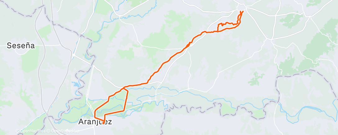 Map of the activity, Bicicleta de montaña matutina