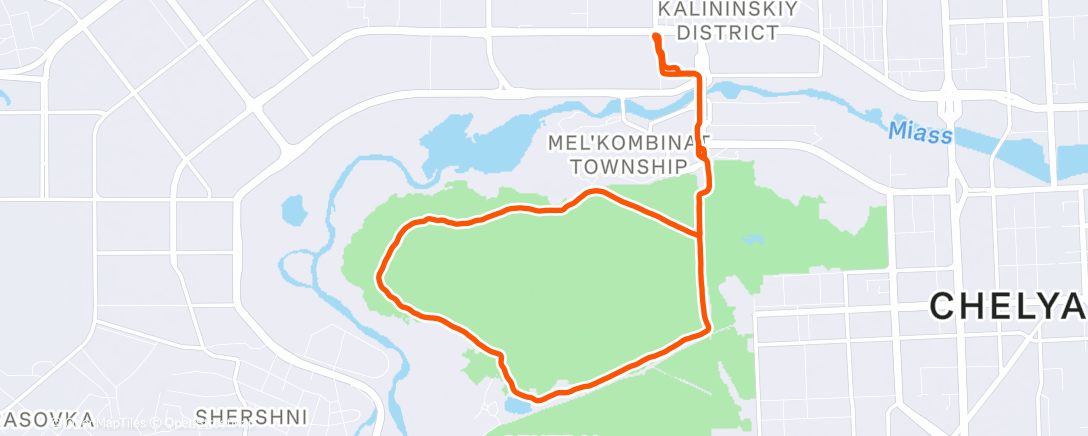 Карта физической активности (Morning Run)