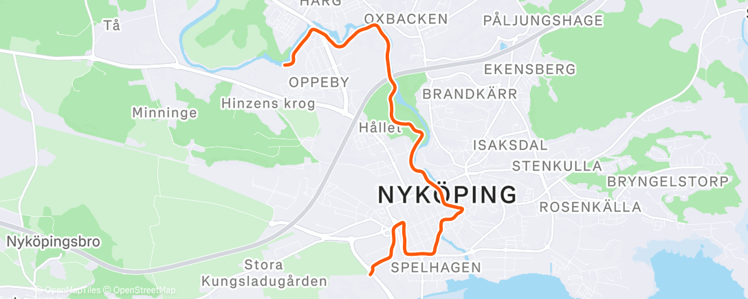 Карта физической активности (Afternoon Run)