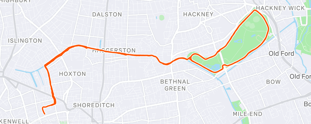 Map of the activity, Runna M-2026-23W / Week #7 Long