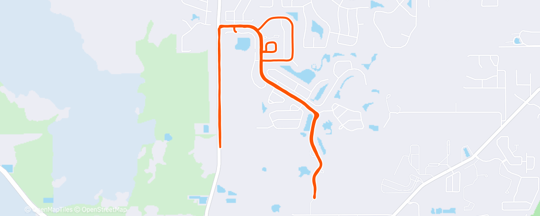 Map of the activity, Morning Run