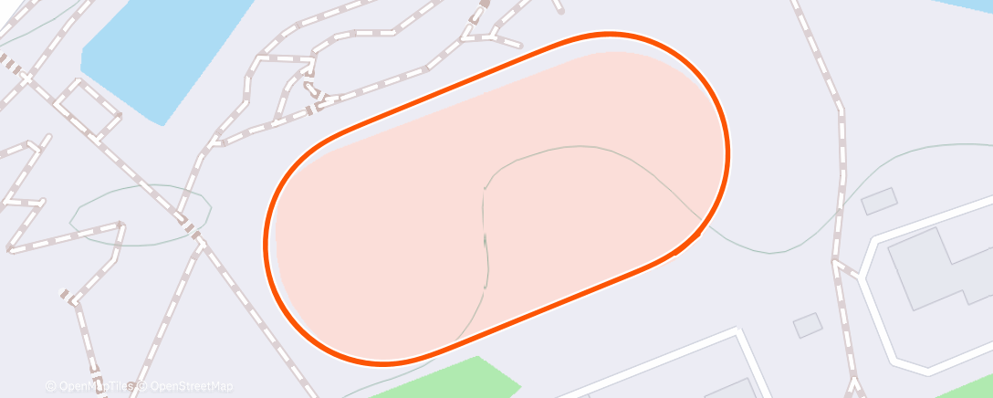 Map of the activity, Evening Run