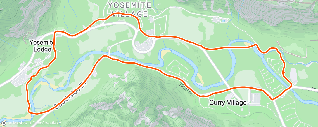 Map of the activity, Lunch Walk