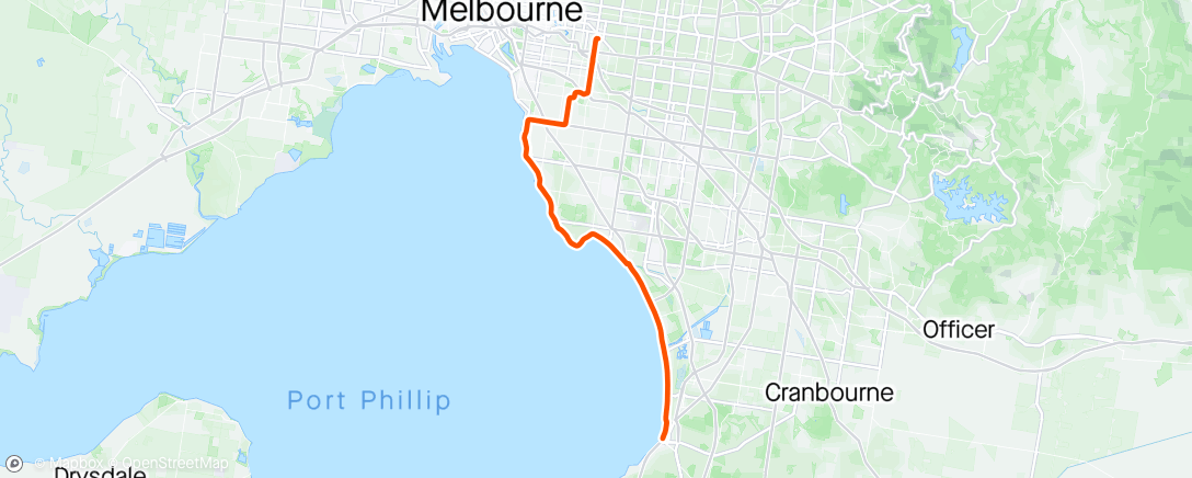 Map of the activity, Frankston with JW