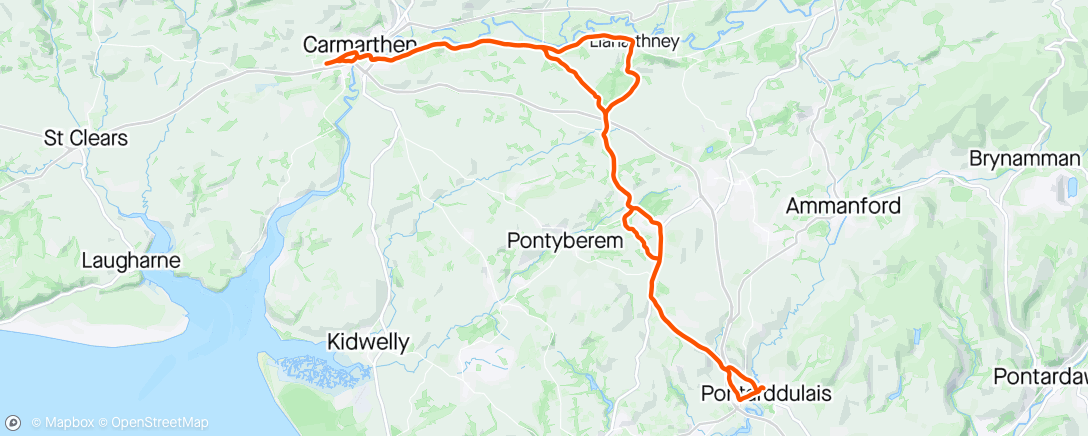 Map of the activity, Taking Emyr for a spin🌿🏞️